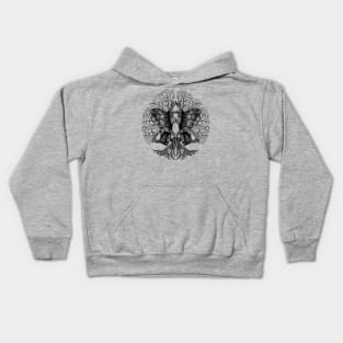 Tree of life -Yggdrasil with ravens Kids Hoodie